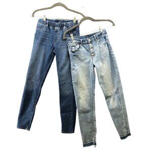 GAP Girls Size 14‎ Jeggings BUNDLE Skinny Jeans High Rise Ankle Blue